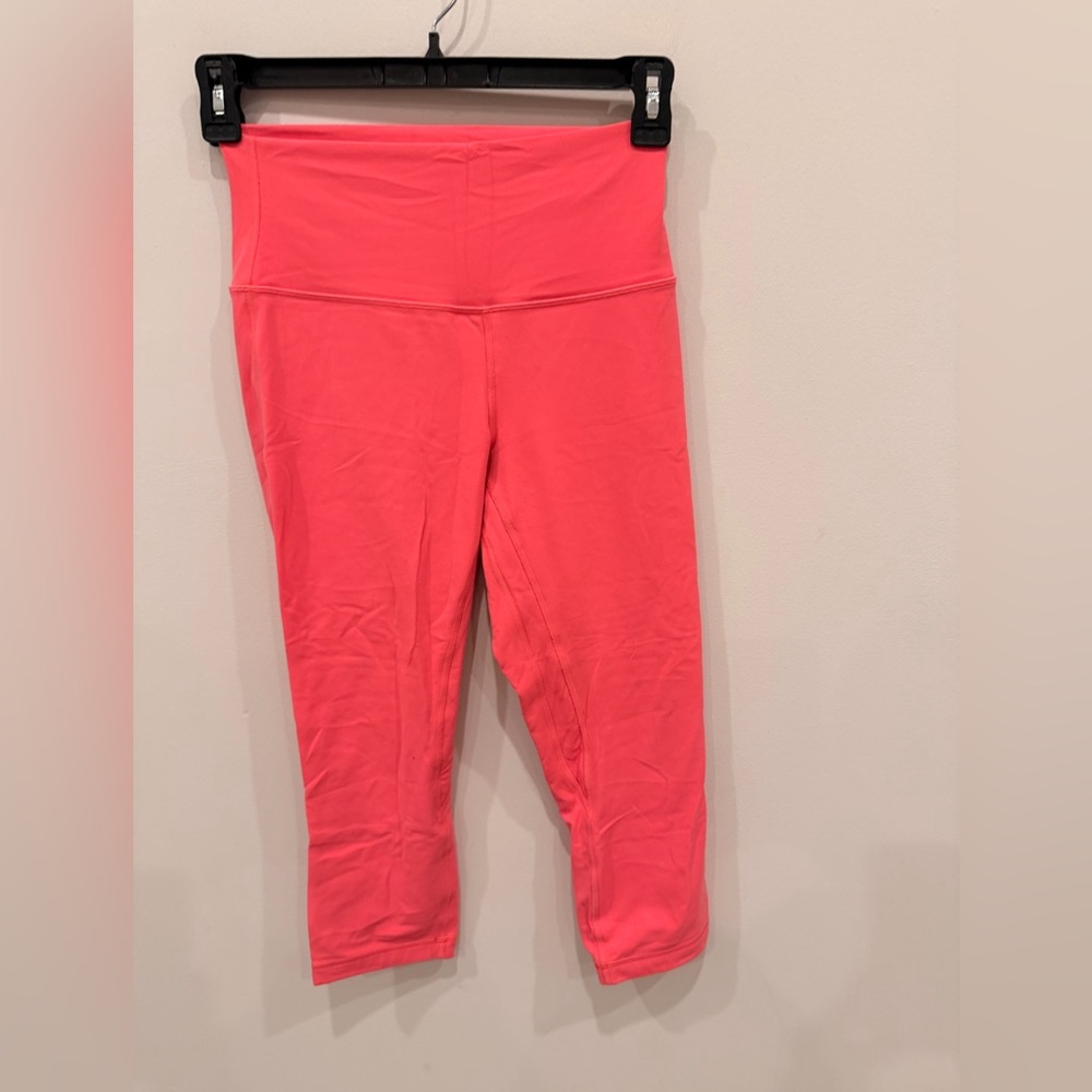 Lululemon‎ Align High-Rise Leggings Size 8 Coral Pink Nulu Yoga Pants